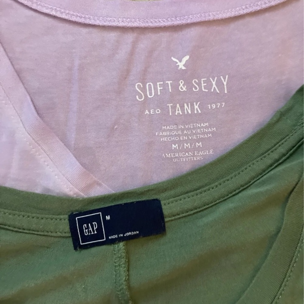 Ae, A&F, Gap Oversized Tees And Tanks - image 8